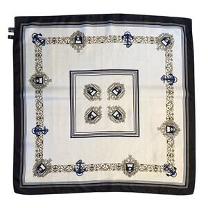 United States Naval Academy USNA Crest 100% Silk Scarf Handmade Rivetz of Boston